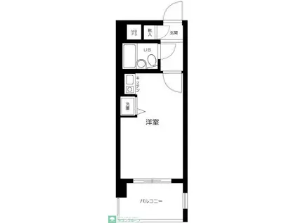 ライオンズマンション志村坂上第2(ワンルーム/3階)の間取り写真
