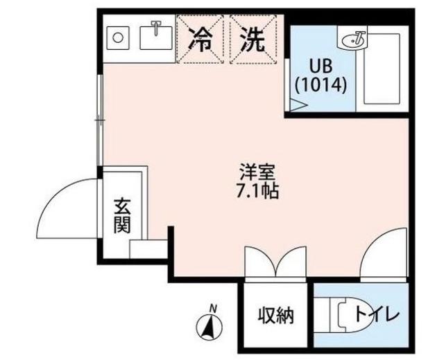 アートヒルズ南大泉(ワンルーム/1階)の間取り写真