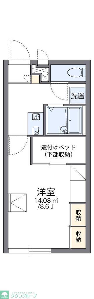 レオパレスGOTO(1K/2階)の間取り写真