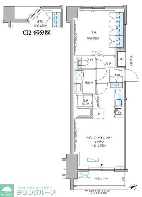 パークアクシス文京本郷(1LDK/3階)の間取り写真