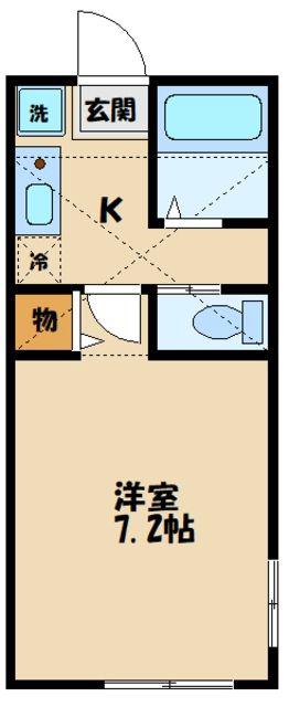 リッチハウス(1K/1階)の間取り写真