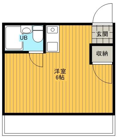 エクセル大志ビル(ワンルーム/3階)の間取り写真