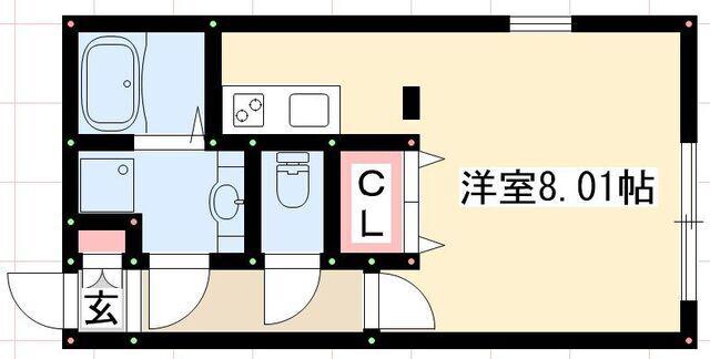 BRANCHE桜山III(1K/5階)の間取り写真