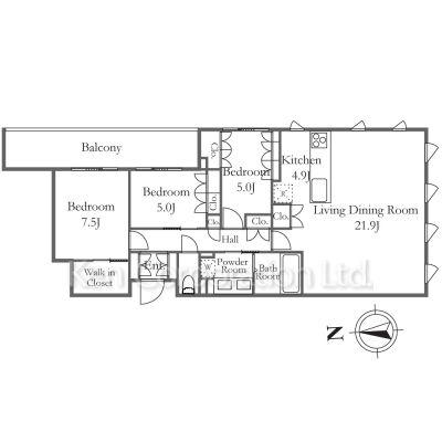 EMBASSY SUITE(3LDK/1階)の間取り写真