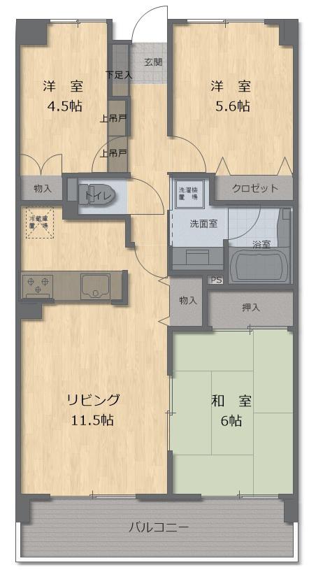 GREAT HEIM(3LDK/1階)の間取り写真