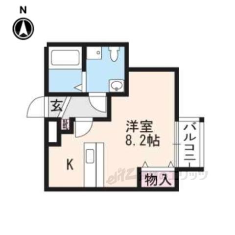 INCUBATE(ワンルーム/3階)の間取り写真