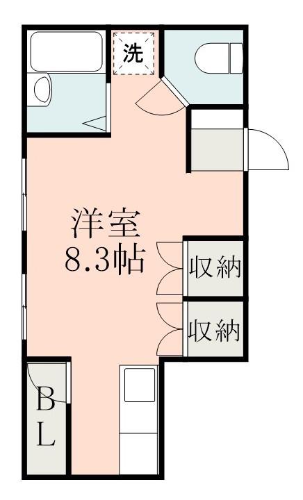 第3濱田ビル(ワンルーム/4階)の間取り写真