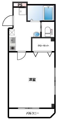 アンプリル押上(1K/4階)の間取り写真