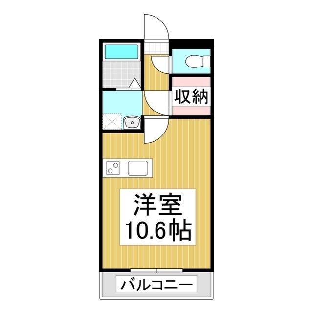 グレイスメゾン青木(ワンルーム/1階)の間取り写真