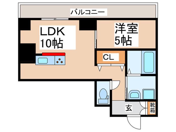 CT本田ハイツ(1LDK/2階)の間取り写真