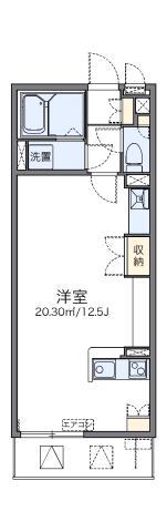 レオネクストルナ(ワンルーム/2階)の間取り写真