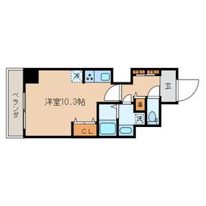 CREST本郷(ワンルーム/11階)の間取り写真