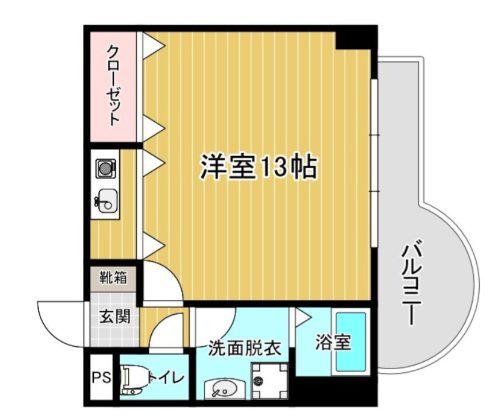 モアフィールド天神南(ワンルーム/3階)の間取り写真