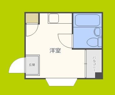 プレアール駒川(ワンルーム/5階)の間取り写真