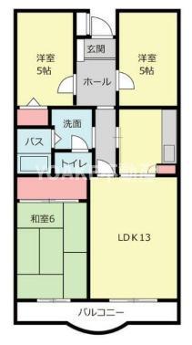 プリムローズ相模が丘(3LDK/3階)の間取り写真