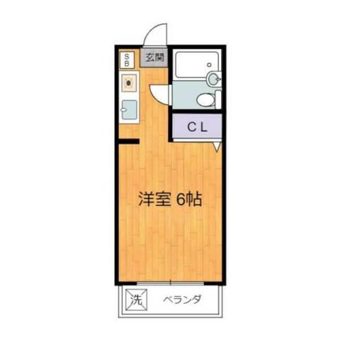 第13安藤マンション(1K/4階)の間取り写真