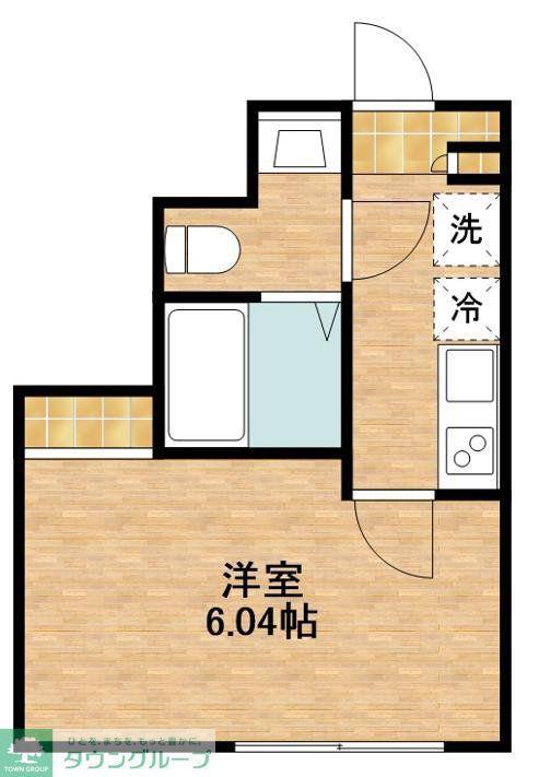 THE PARK EXIA 大崎(1K/2階)の間取り写真