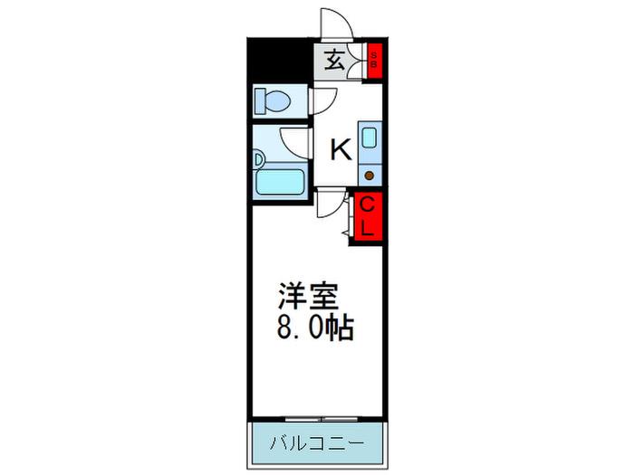 プラネット(1K/3階)の間取り写真