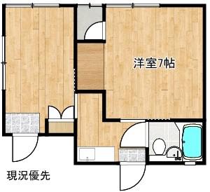 LANDサクセス(2K/1階)の間取り写真