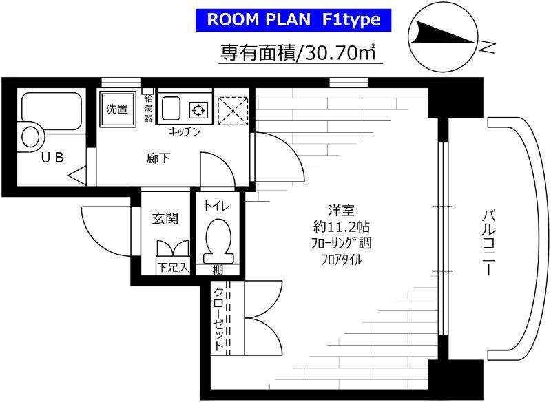 ステージファースト笹塚(1K/10階)の間取り写真