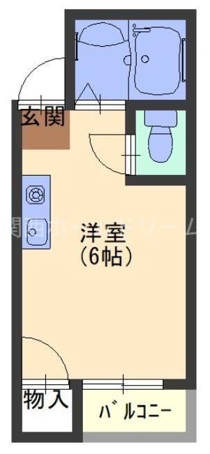 門真プリンスマンション(ワンルーム/4階)の間取り写真