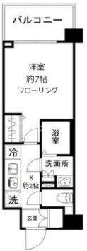 N-STAGE AKABANESHIMO(1K/6階)の間取り写真
