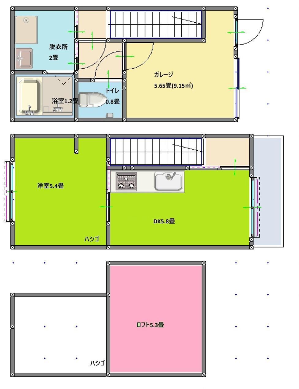 朝の窓辺とカプチーノ 1ST STREET(1LDK/1階)の間取り写真