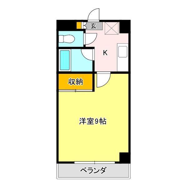 CITY M-56(1K/2階)の間取り写真