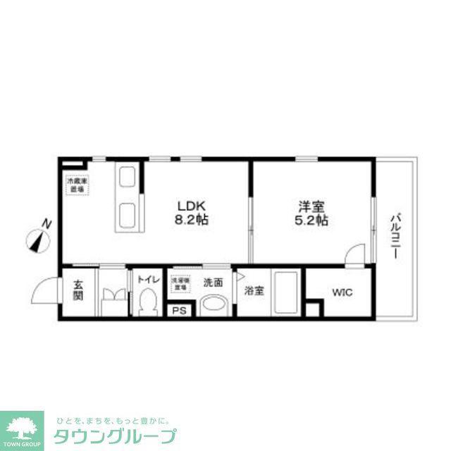 フォレストメゾン雪が谷(1LDK/3階)の間取り写真