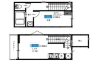 MELDIA鐘ヶ淵(1LDK/2階)の間取り写真