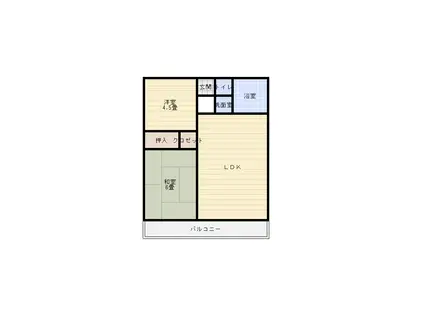 サンガーデン塩屋(2LDK/1階)の間取り写真