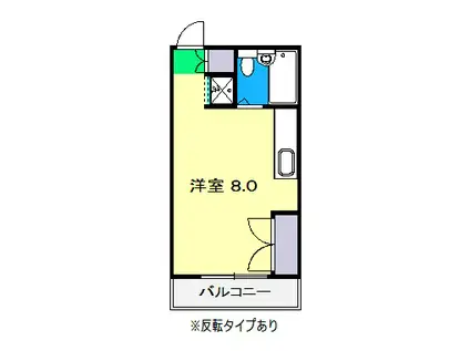 エトワール愛宕II(ワンルーム/3階)の間取り写真