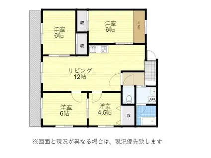 日生第6マンション(4LDK/3階)の間取り写真