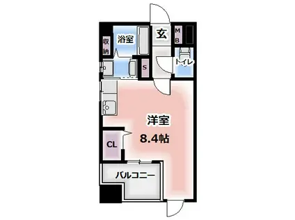 サンティール大和田(ワンルーム/2階)の間取り写真