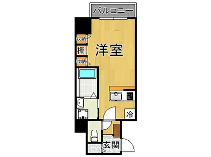 ソラシア宝塚(ワンルーム/4階)の間取り写真