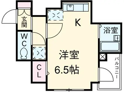 プレール・ドゥーク東京イースト(ワンルーム/3階)の間取り写真