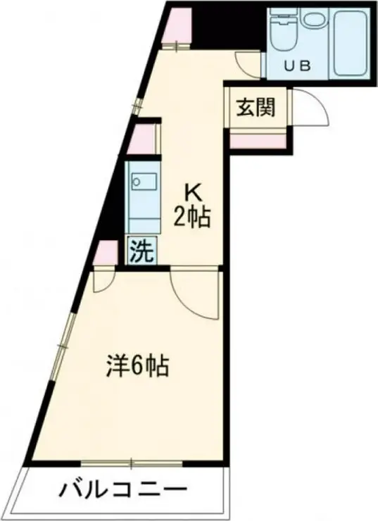 ロンスター三軒茶屋 1階階 間取り