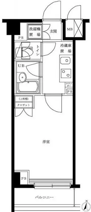 ルーブル多摩川七番館 3階階 間取り