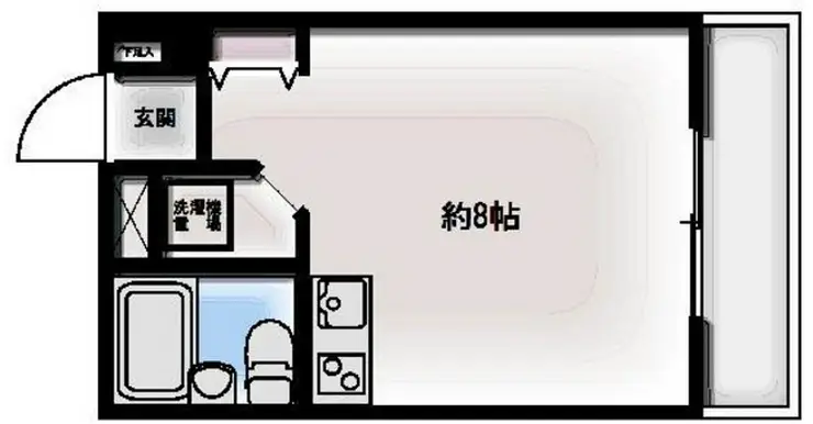 シャルマン中野坂上 2階階 間取り