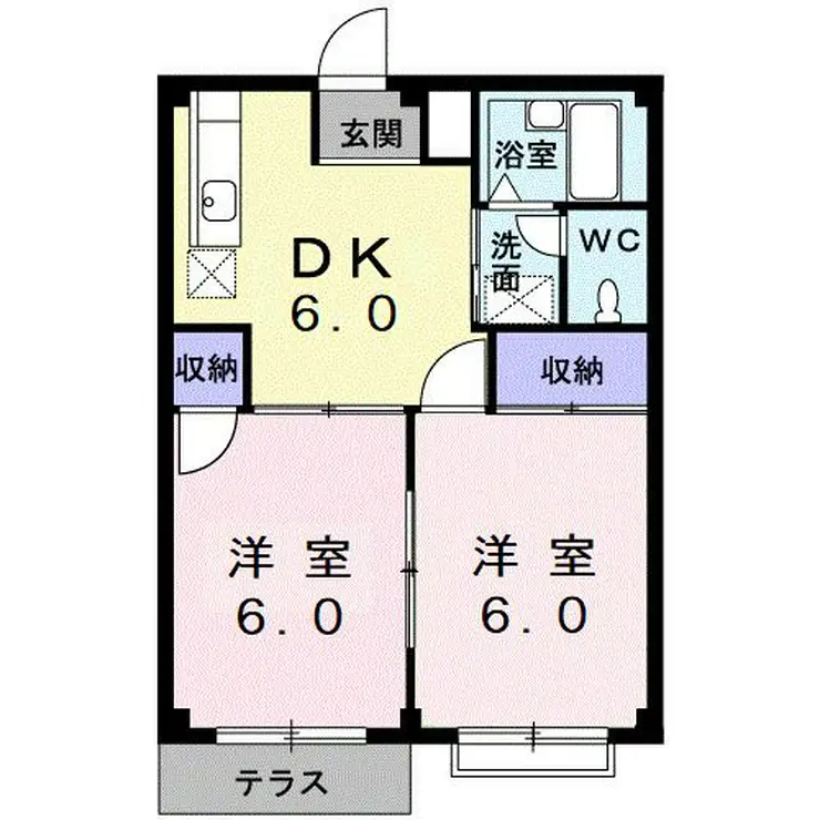 エトワールハイツ 1階階 間取り