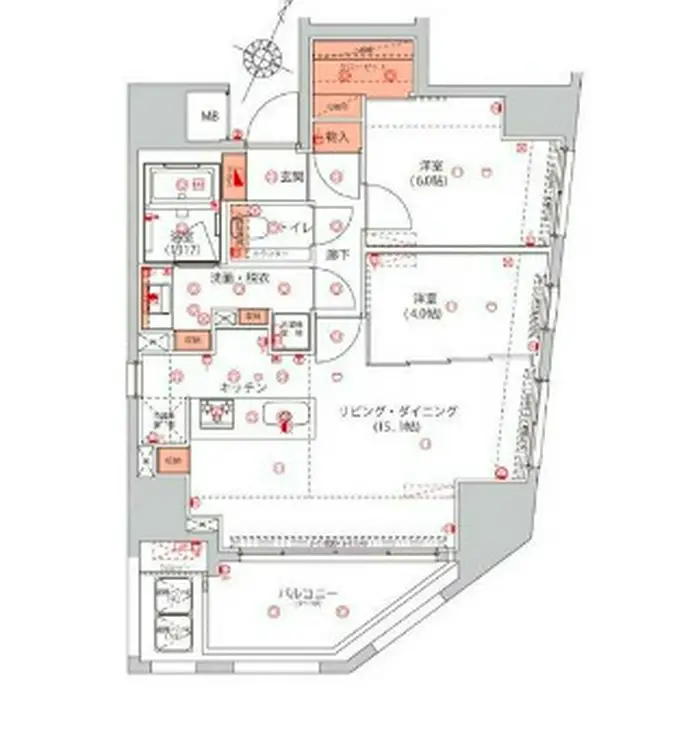 ハーモニーレジデンス千代田岩本町 10階階 間取り