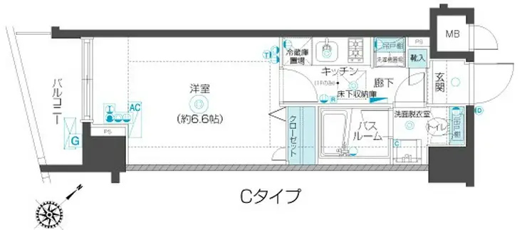 フェニックス練馬桜台 1階階 間取り