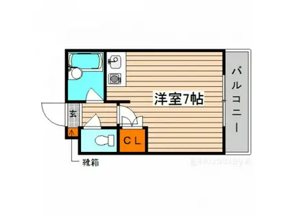 アネックスオバラ(ワンルーム/2階)の間取り写真