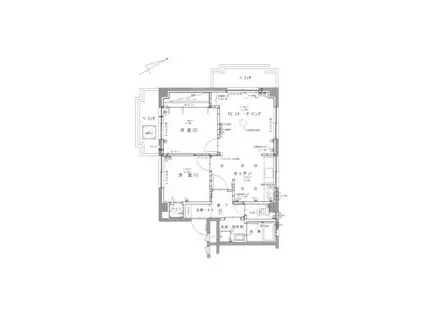 パステル中島(2LDK/3階)の間取り写真
