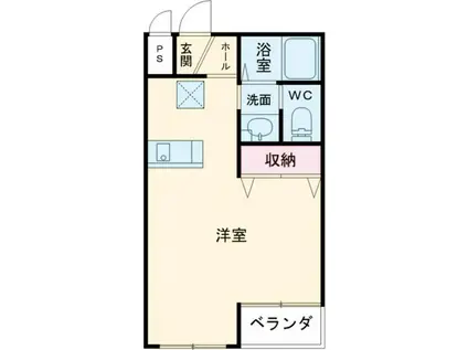 サンライフISA(ワンルーム/2階)の間取り写真