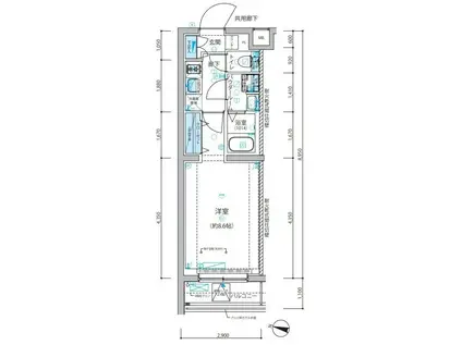 ARCOBALENO SUGINAMIHONANCHO(1K/5階)の間取り写真