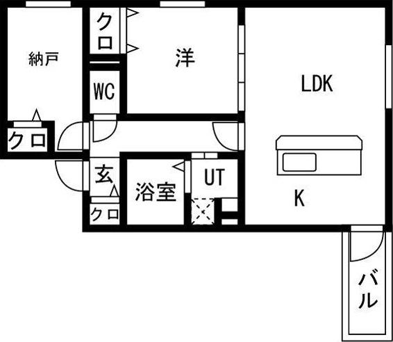 RUSCELLO守山(2LDK/3階)の間取り写真