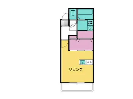 シャンボール(ワンルーム/1階)の間取り写真