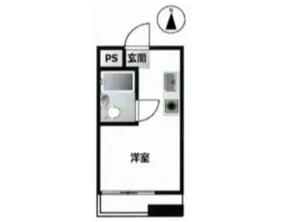 ロード椎名町(ワンルーム/3階)の間取り写真