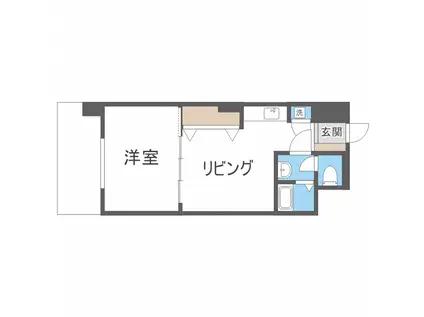 サムティタワーN26・エルム北26条(1LDK/5階)の間取り写真